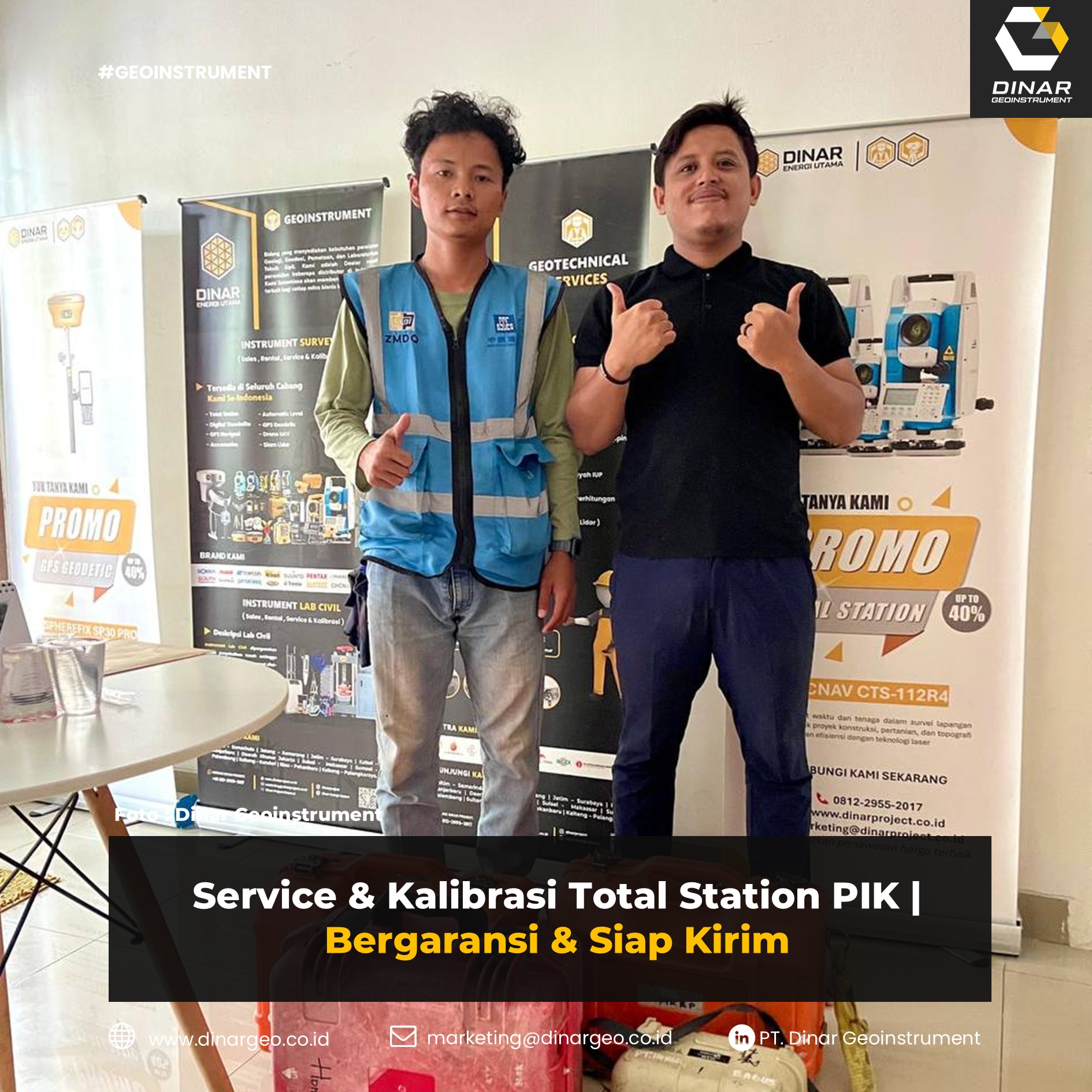 Service & Kalibrasi Total Station PIK Bergaransi & Siap Kirim (FI)