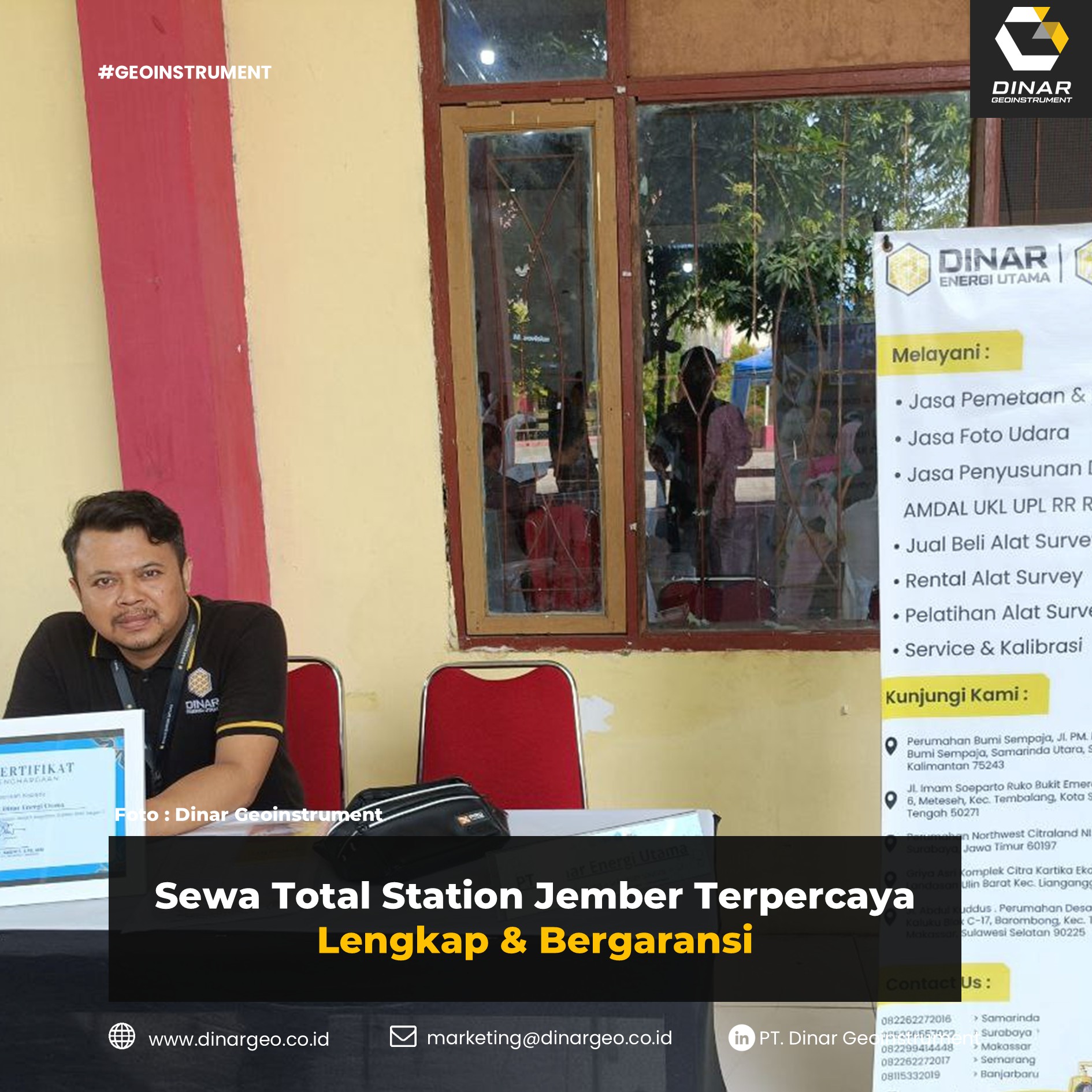 Sewa Total Station Jember Terpercaya Lengkap & Bergaransi (FI)
