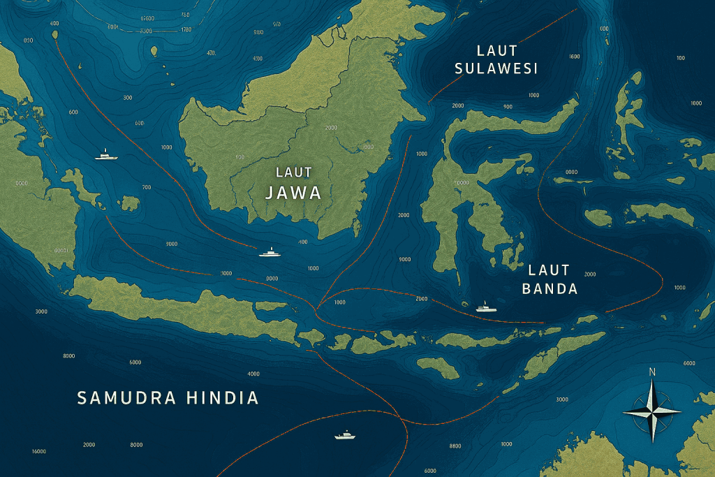 Peta Batimetri Laut Indonesia