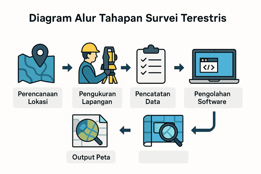 Proses Pelaksanaan Survey Terestris