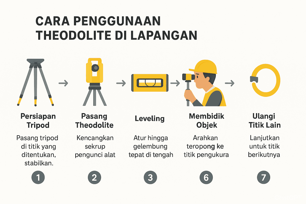 Cara Penggunaan Theodolite: Step by Step