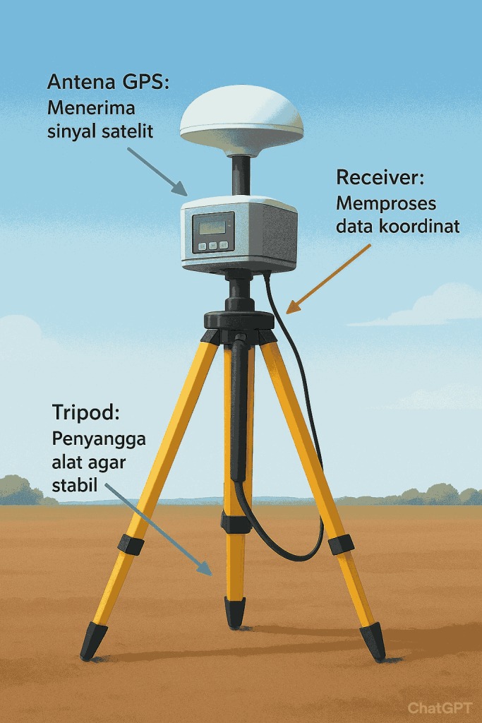 Bagian Bagian GPS Geodetik dan Fungsinya