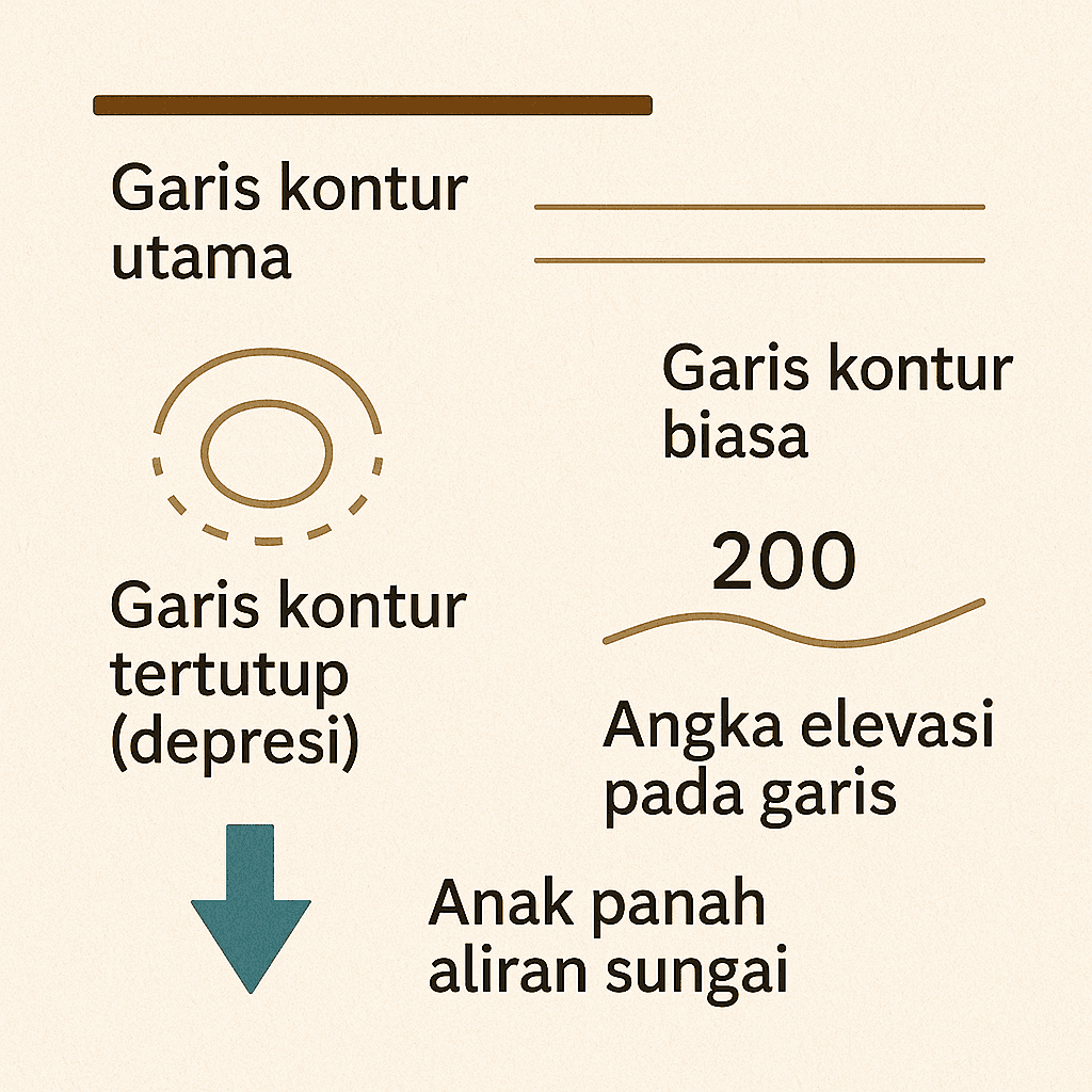 Elemen Dasar dalam Peta Kontur
