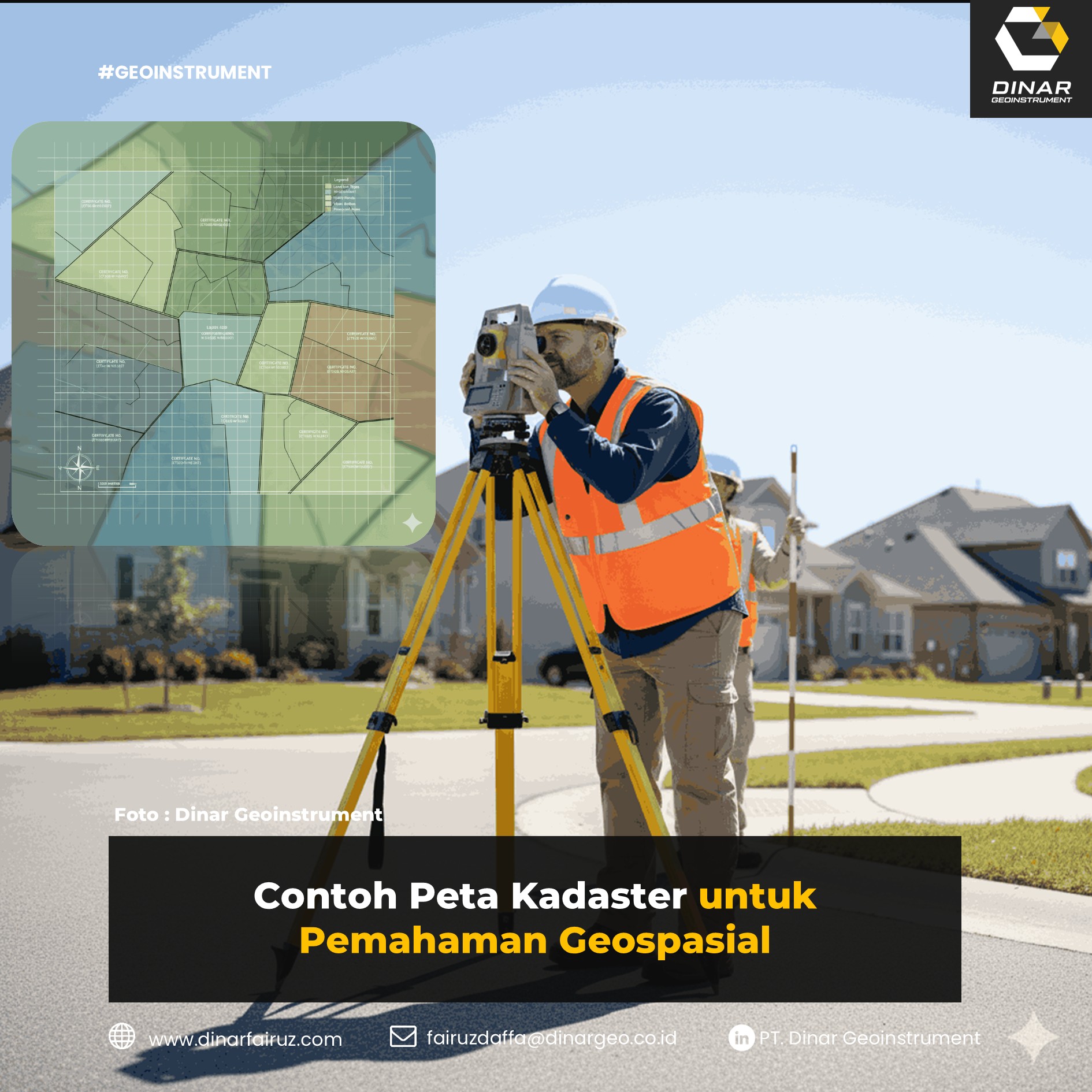 Contoh Peta Kadaster untuk Pemahaman Geospasial (FI)