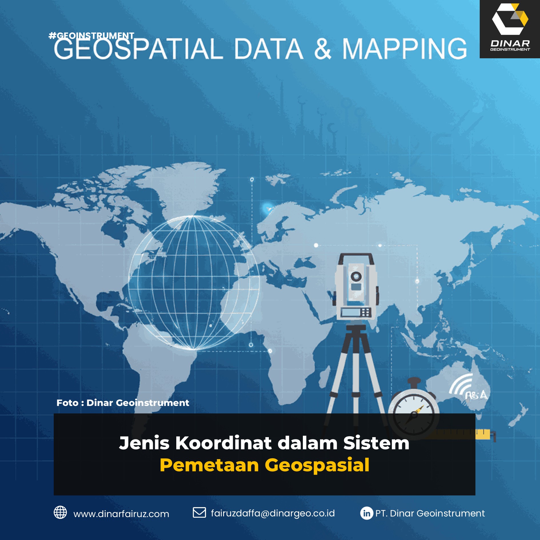 Jenis Koordinat dalam Sistem Pemetaan Geospasial (FI)