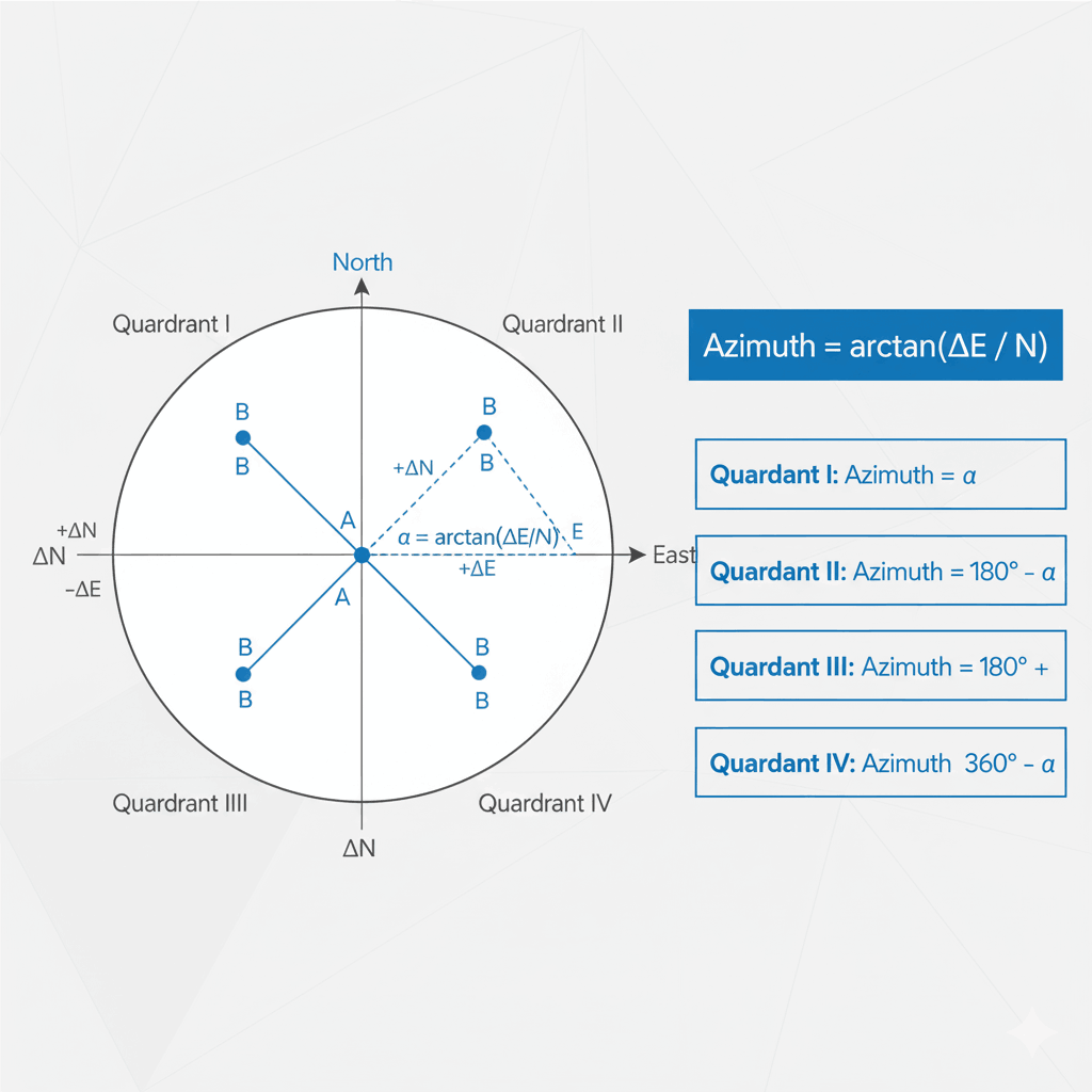 Langkah Menghitung Sudut Azimuth_11zon