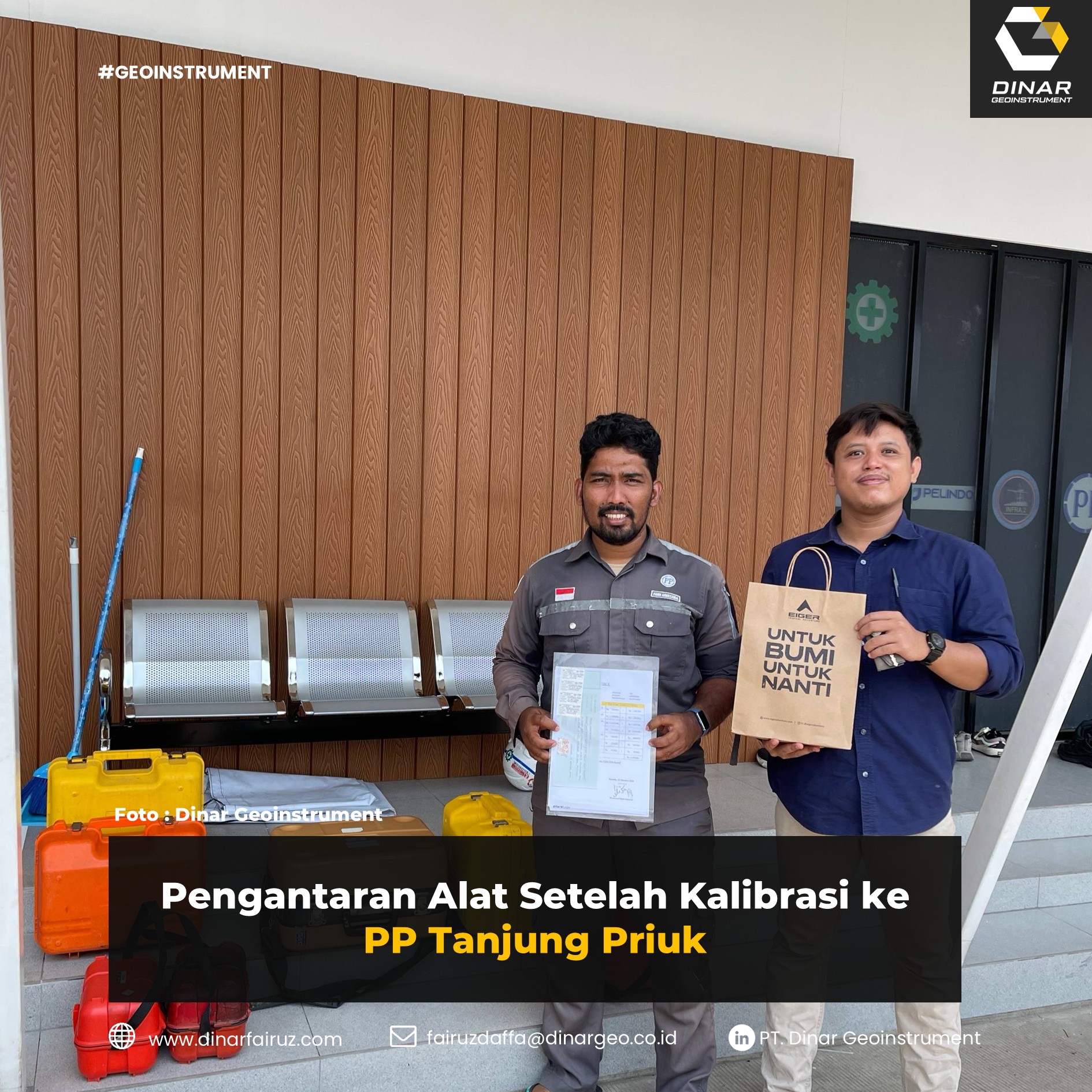 Pengantaran Alat Setelah Kalibrasi ke PP Tanjung Priuk