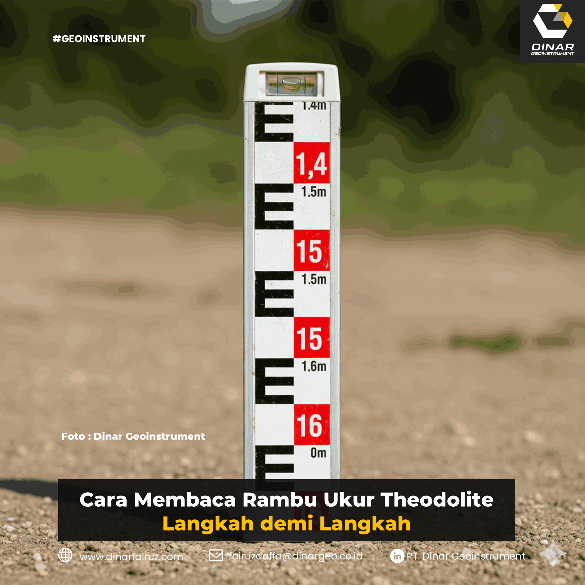 Cara Membaca Rambu Ukur Theodolite Langkah demi Langkah