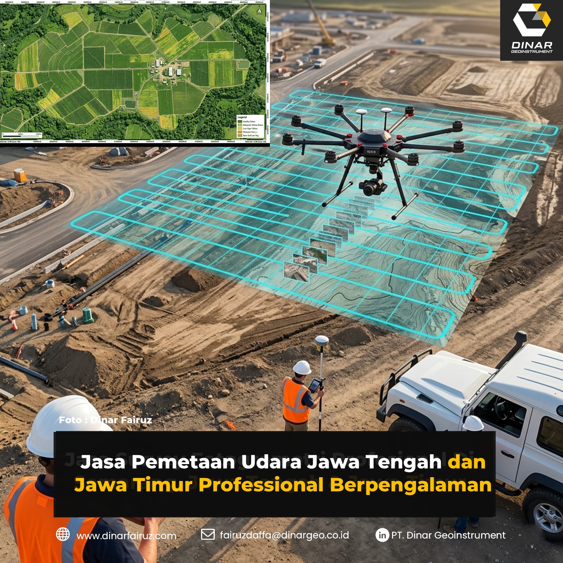 Jasa Pemetaan Udara Jawa Tengah dan Jawa Timur - Dinar Fairuz
